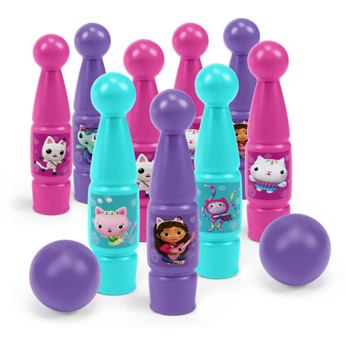 Gabby's dollhouse kręgle w kartonie zestaw Wader 82190