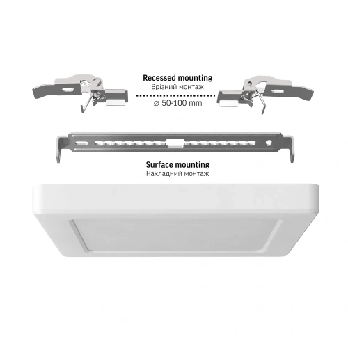 Lampa sufitowa LED VIDEX DL6S 12W z regulacją barwy światła