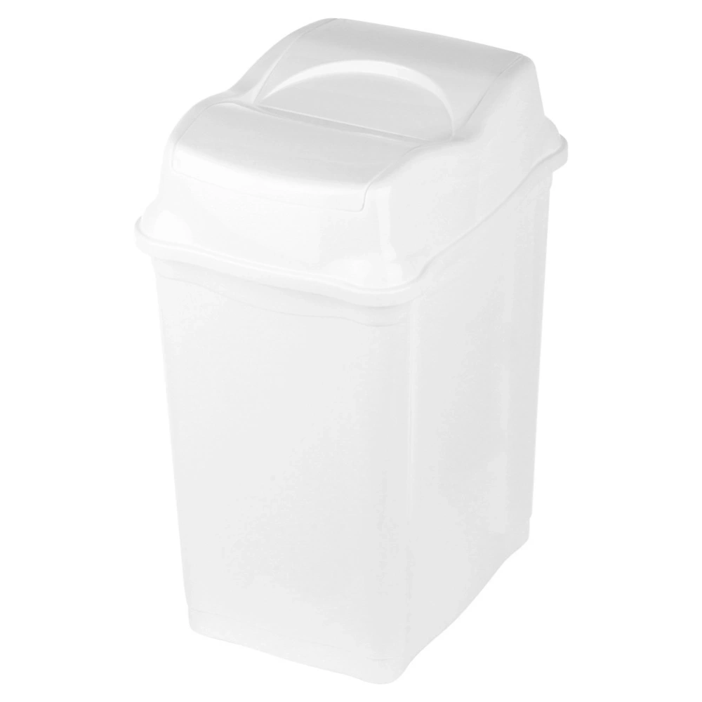Kosz na śmieci plastikowy biały 28 l