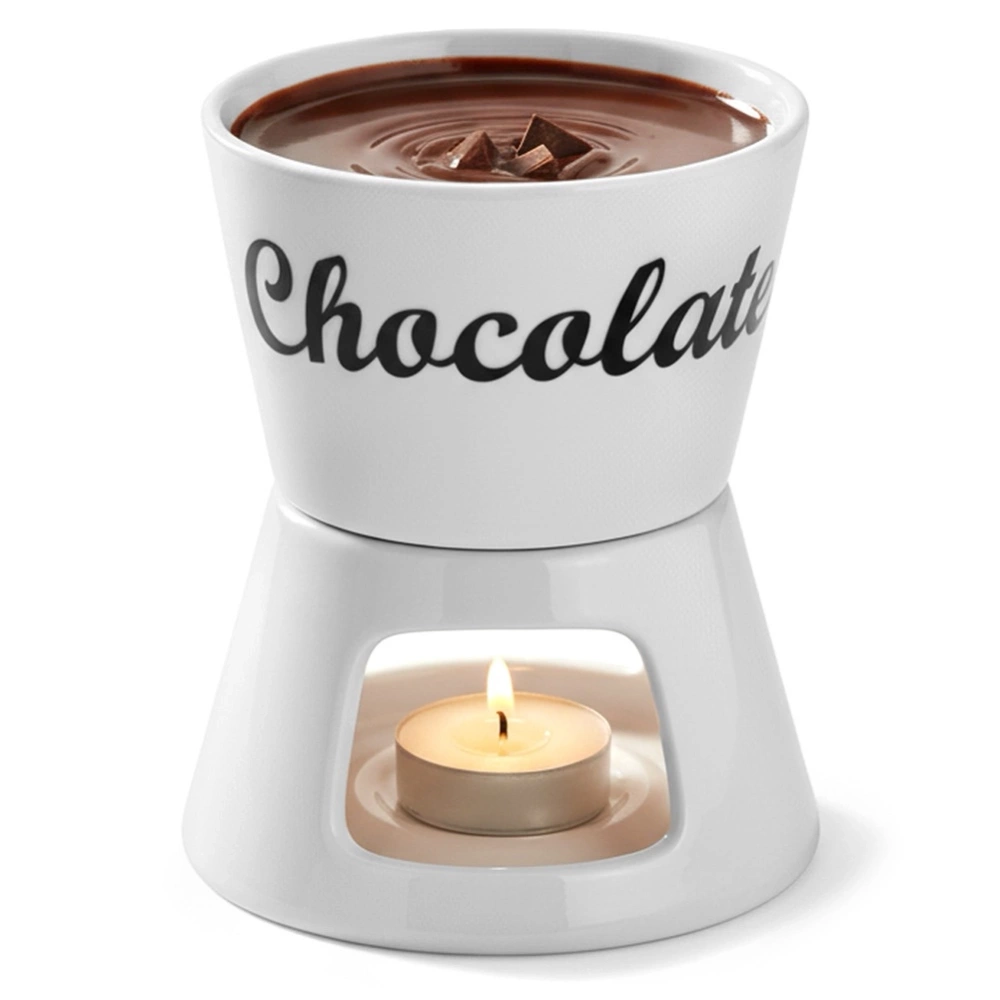 Zestaw do fondue porcelanowy 4 el.