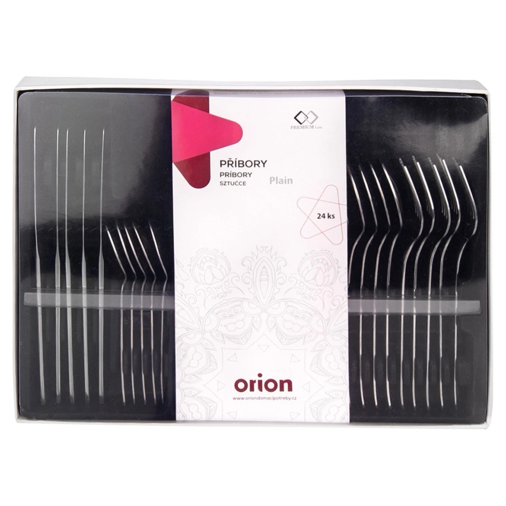 Zestaw sztućców stalowy dla 6 osób 24 el.