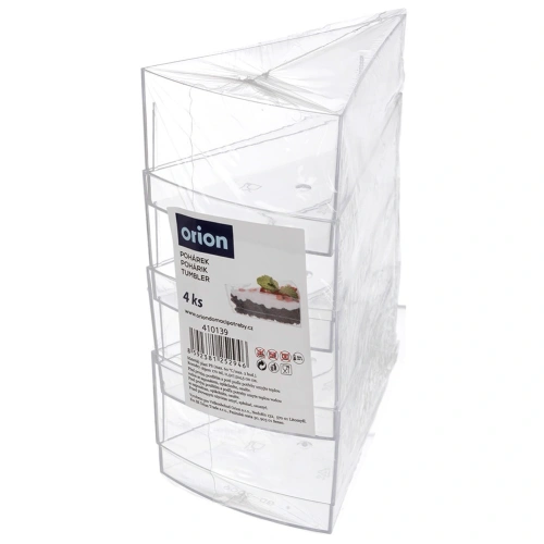 Pucharki na desery, przekąski 160 ml 4 szt.