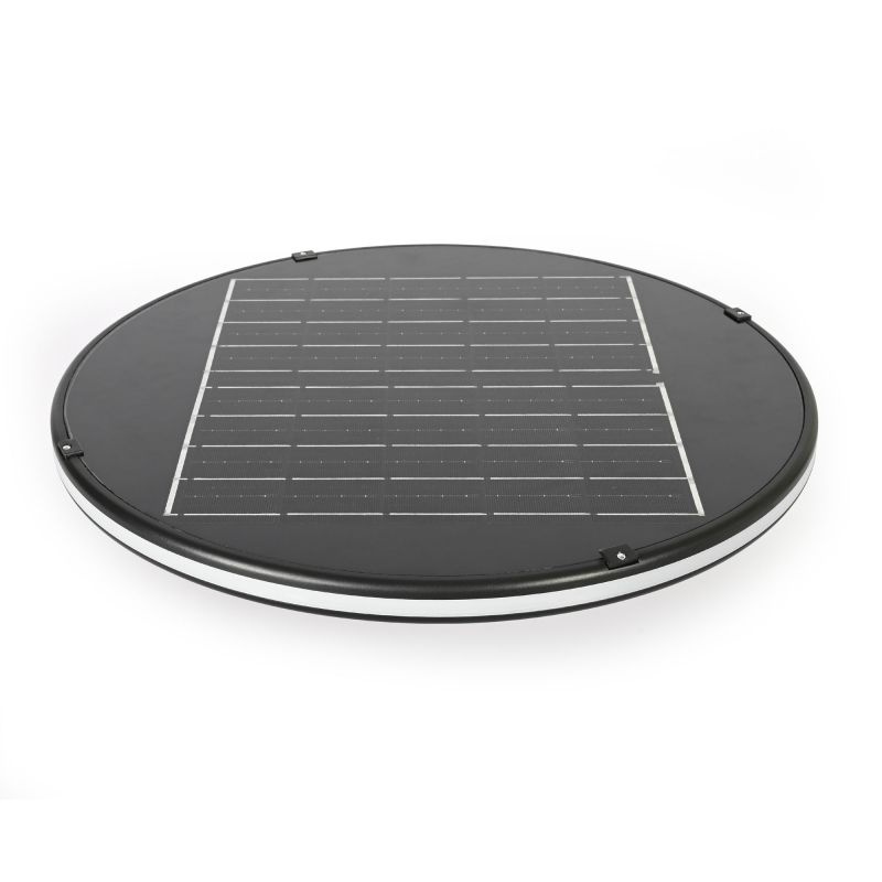 Lampa parkowa Videx LED solarna IP54 z czujnikiem ruchu 1400lm LiFePO4
