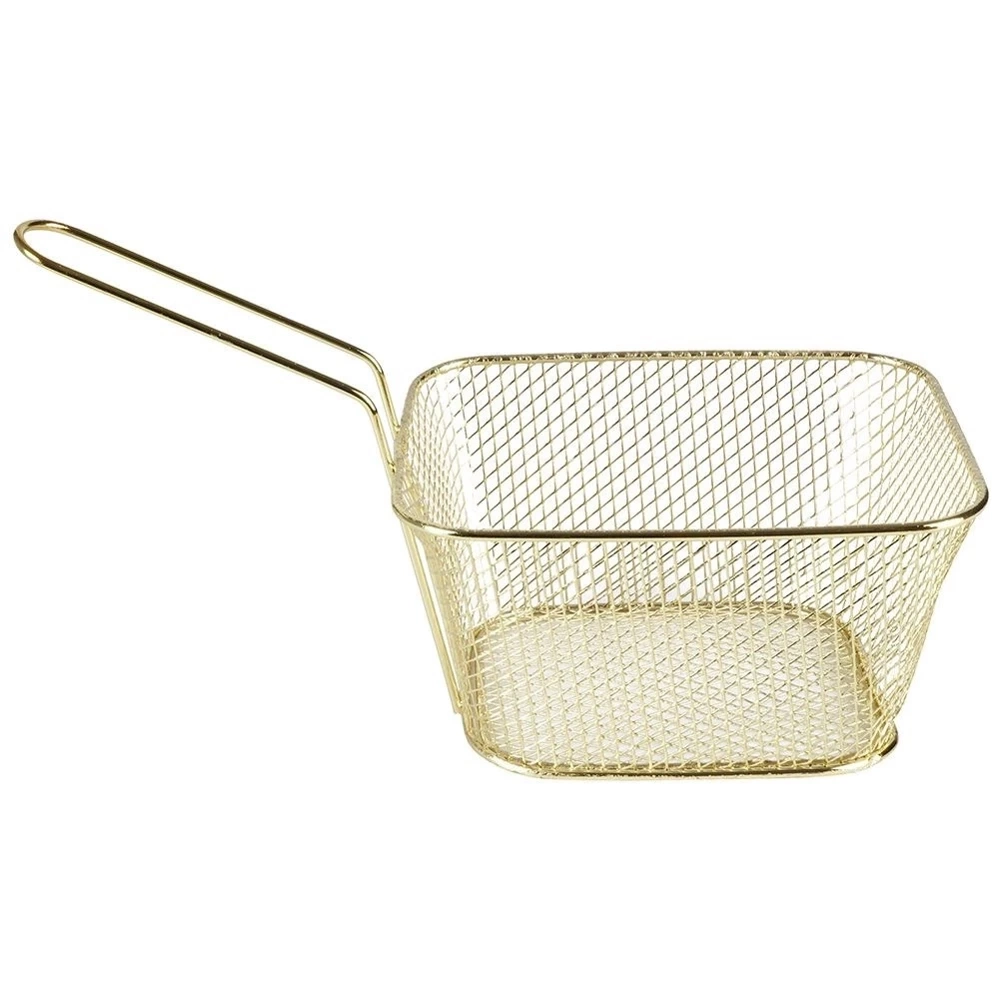 Koszyk na frytki złoty 14x12x7cm