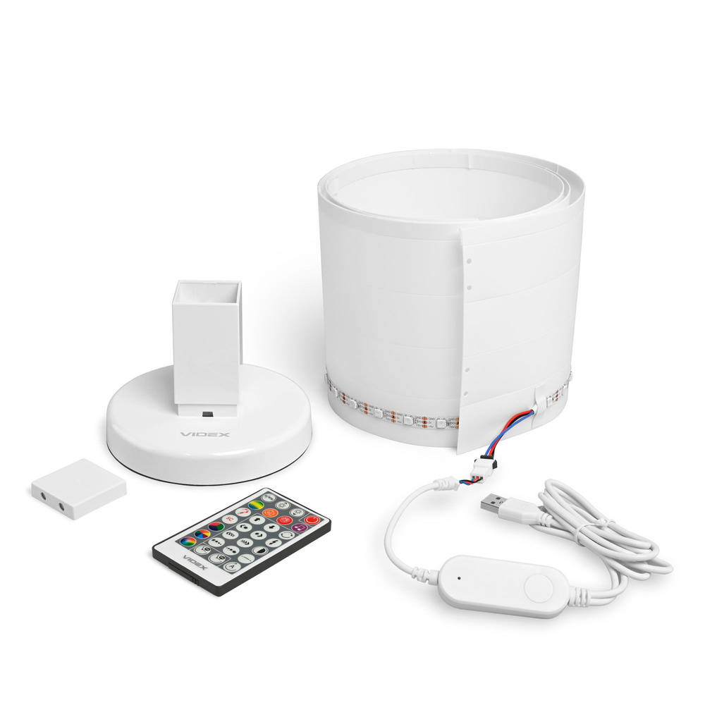 LED Lampa podłogowa VIDEX RGB + Biała 10W