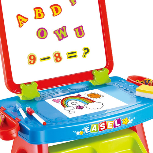 Stolik z tablicą do malowania rysowania akcesoria