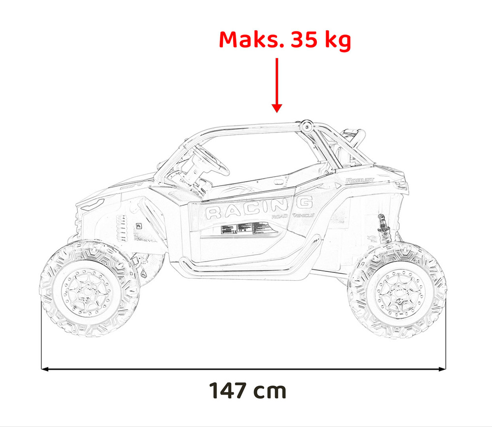 Pojazd RACING Road 2000 Czerwony