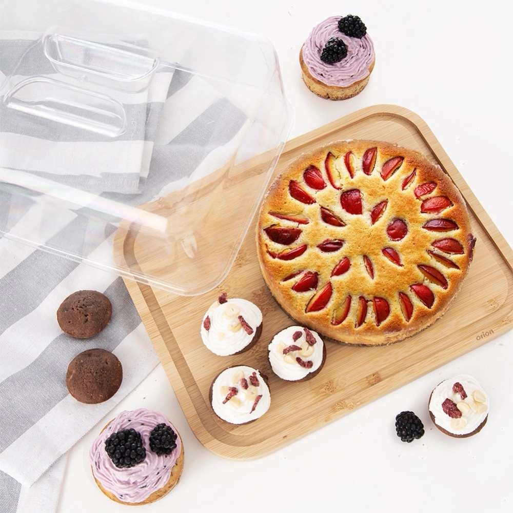 Deska do serwowania bambusowa z pokrywką 28x22x11 cm