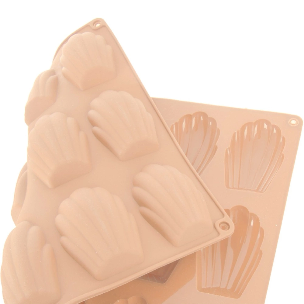 Forma do ciastek silikonowa beżowa muszelki 32x24,5 cm