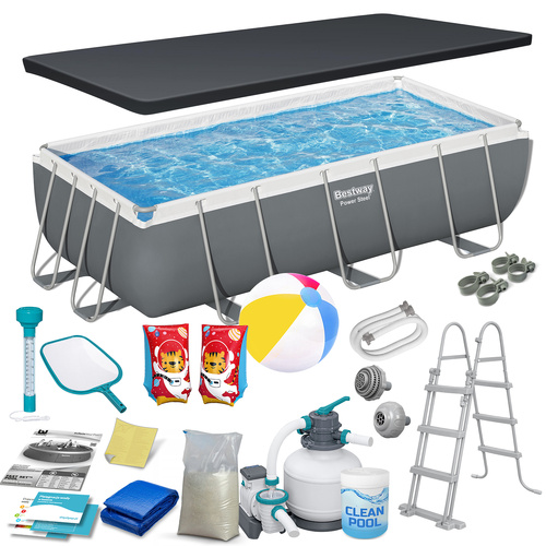 Basen ogrodowy stelażowy 404 x 201 x 100 cm 18w1 56442 Bestway