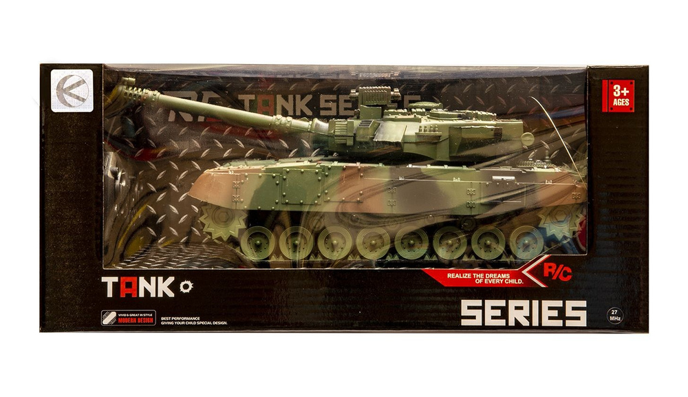 Czołg wojskowy zdalnie sterowany, światło i dźwięk zielony