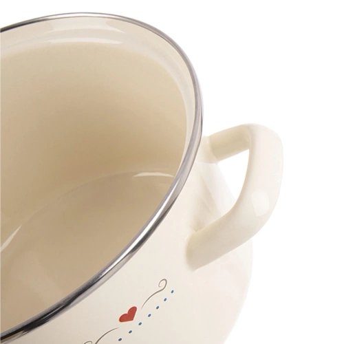 Garnek emaliowany kremowy TONCA 24 cm, 4 l