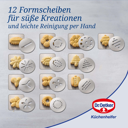 Praska do ciastek z 12 formami – idealny pomocnik w kuchni Dr. Oetker