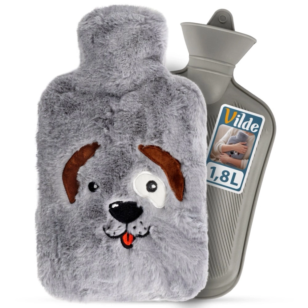 Termofor w pokrowcu szary pies 1,8 l