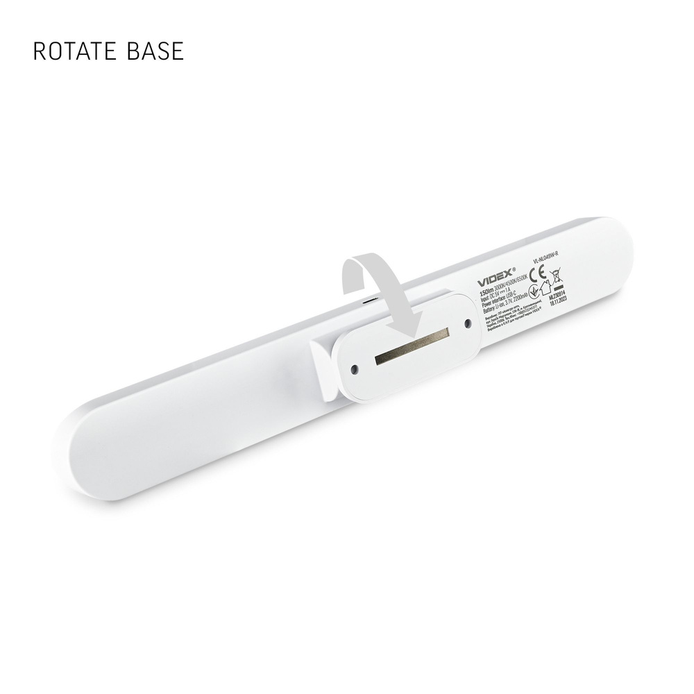 LAMPA LED Z PILOTEM DO ŁADOWANIA VIDEX VL-NL049W-R