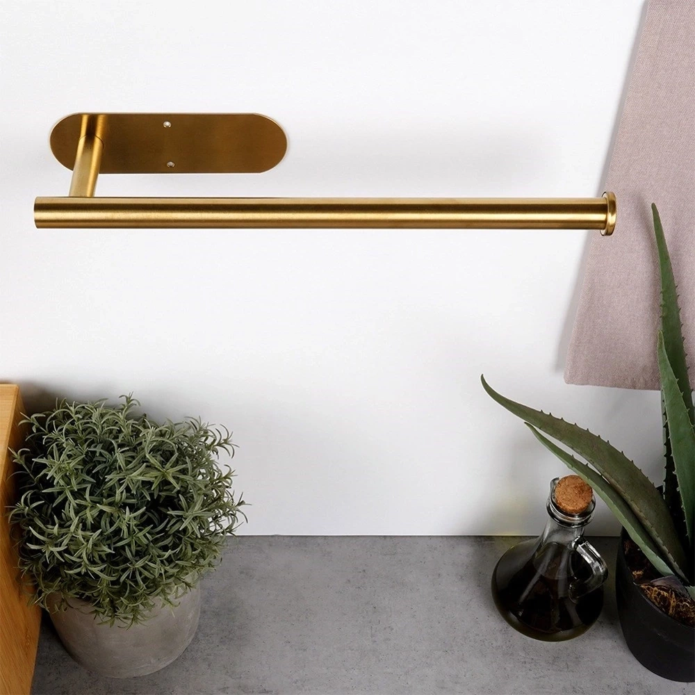 Wieszak na ręcznik papierowy stalowy złoty