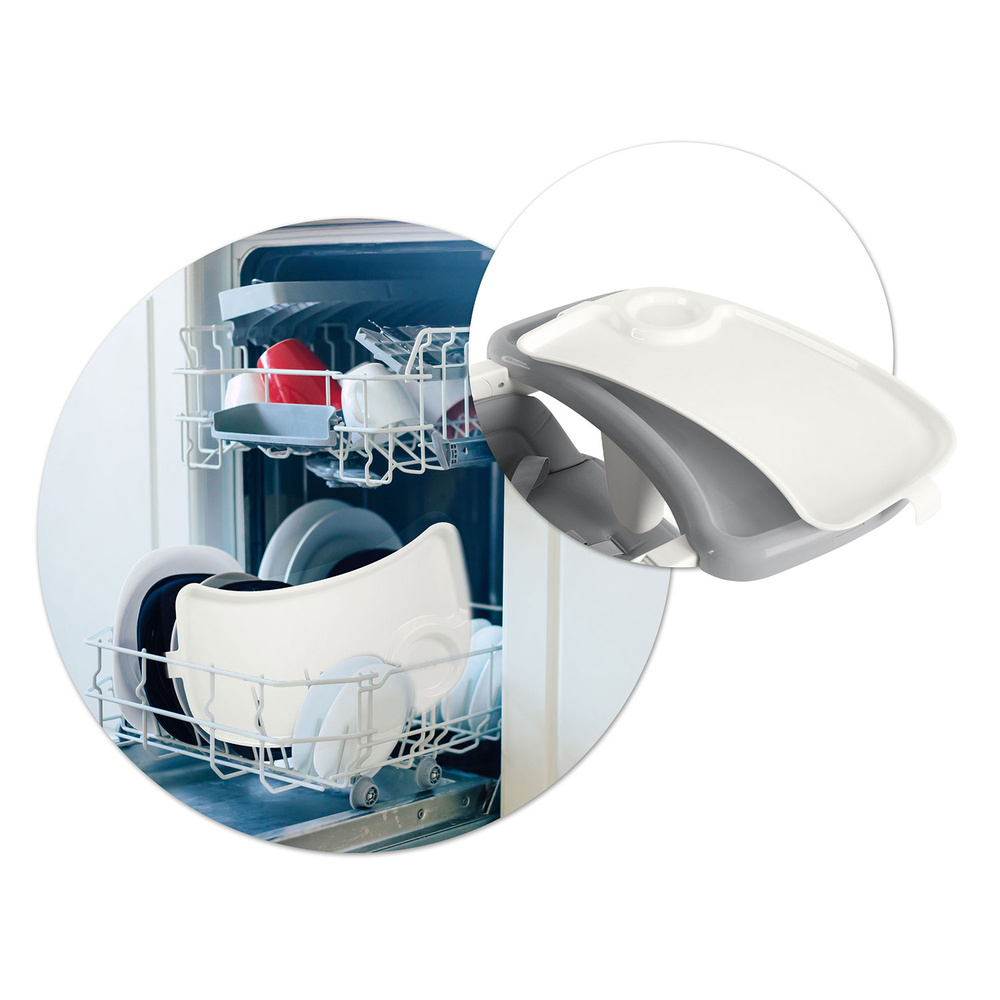 Krzesełko do karmienia Elite szare