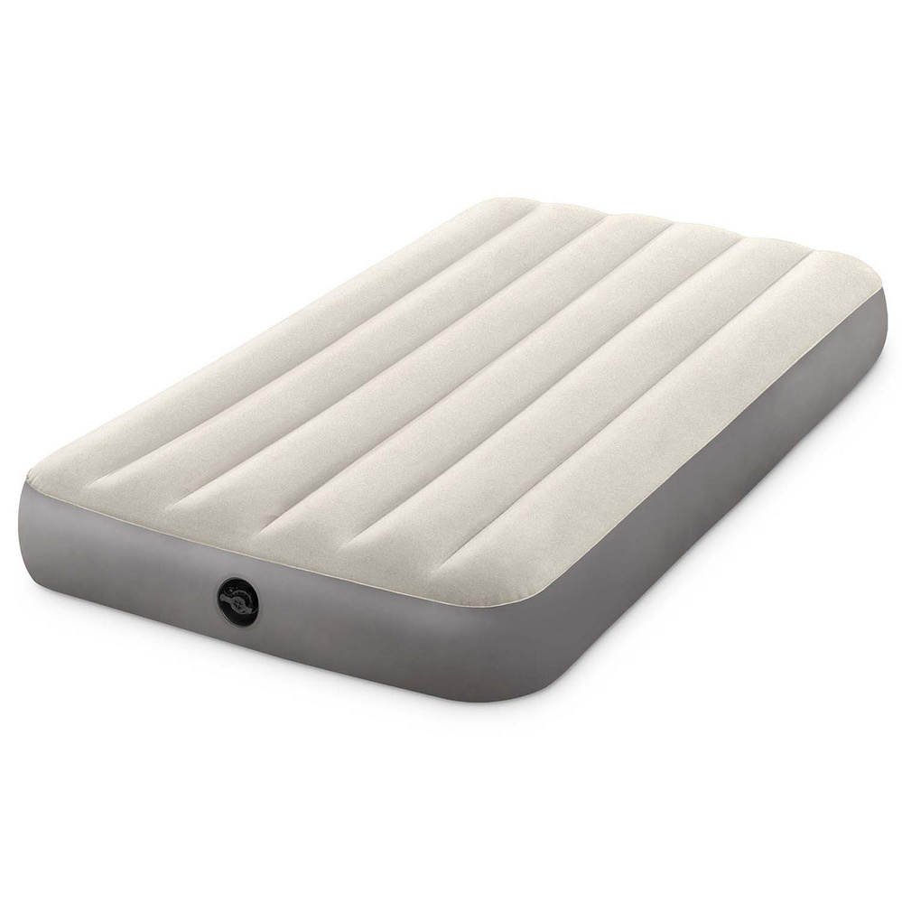 Materac welurowy dmuchany Deluxe Twin 99x191x25 cm Intex 64101