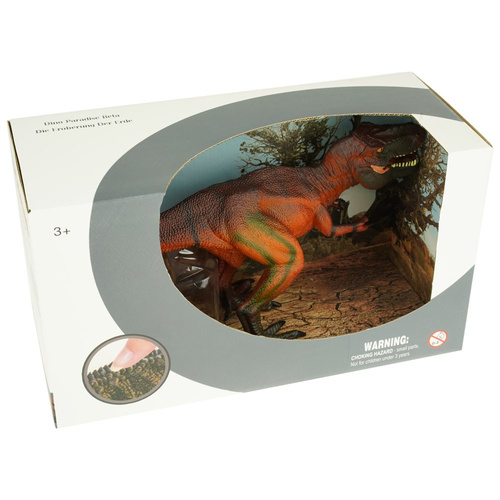 Duży dinozaur Tyranozaur figurka gumowa