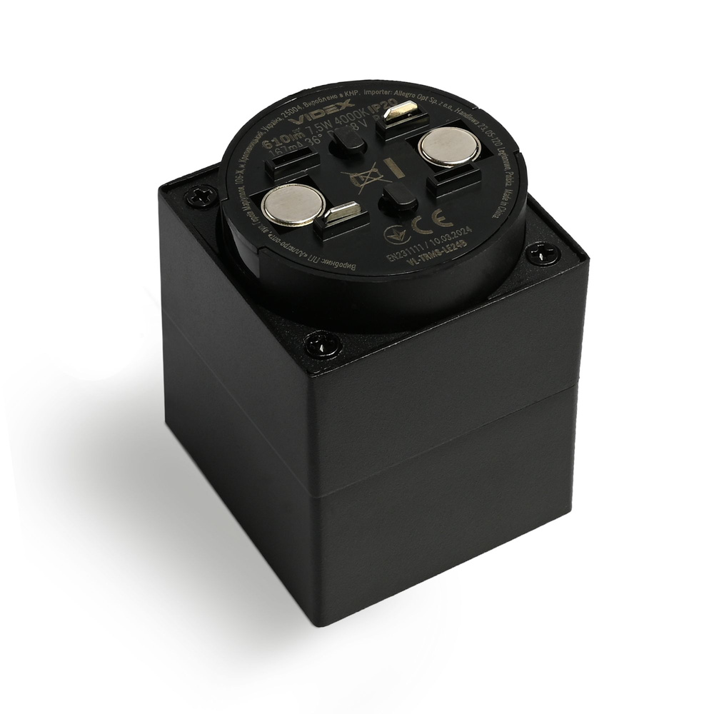 Lampa Videx LED 7.5W 610lm 4000K Neutralny CRI90 36° Czarna