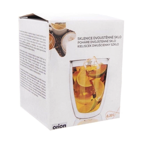 Szklanka termiczna z podwójną ścianką do kawy latte 330 ml