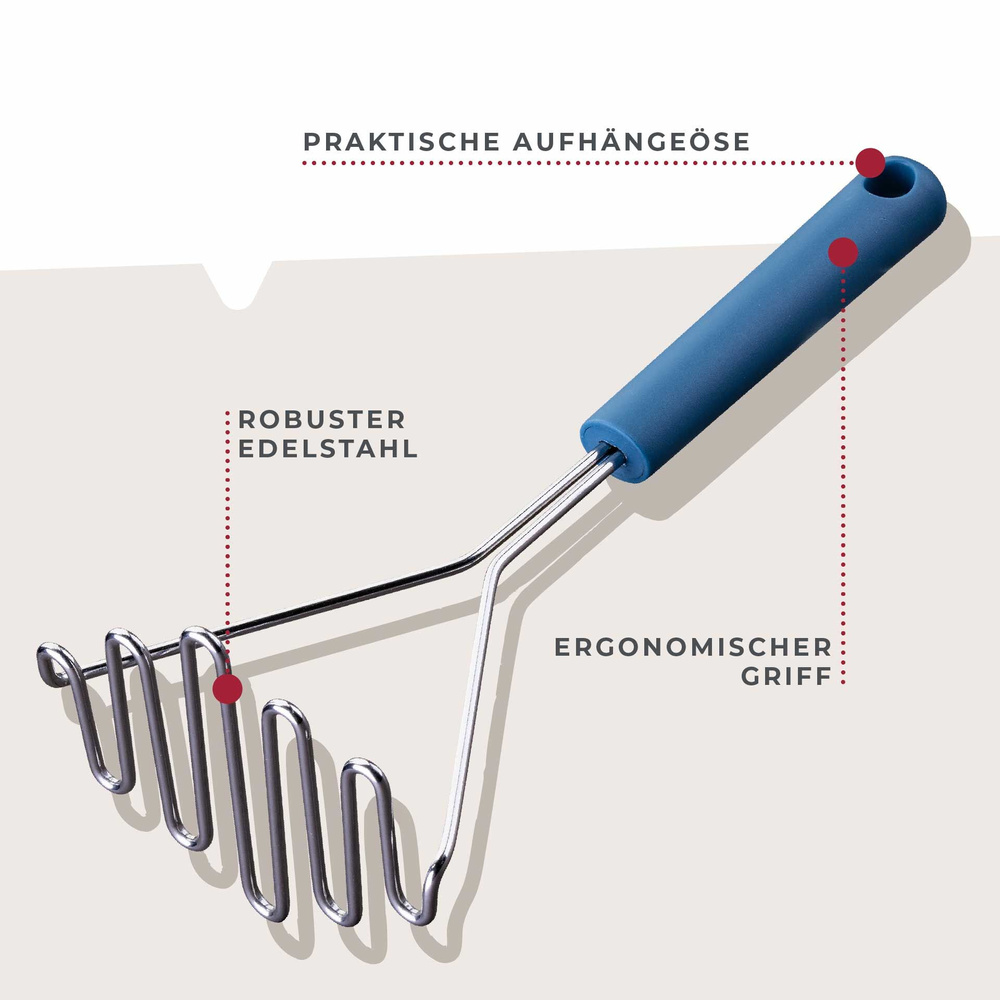 Praska do ziemniaków Essential, niebieska FACKELMANN