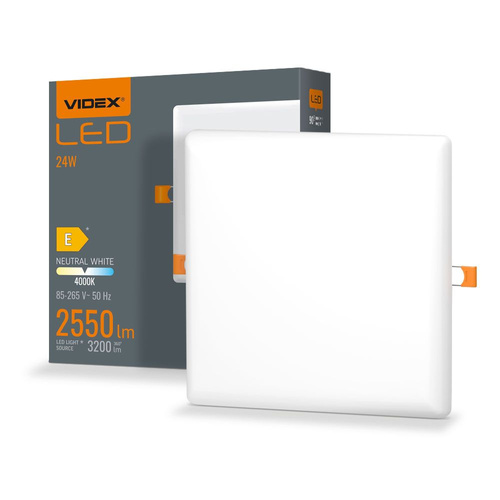 Oprawa oświetleniowa LED bezramkowa VIDEX-DOWNLIGHT-LED-DLFS-24W-NW