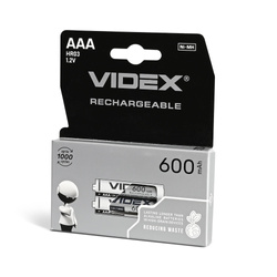 Akumulator Ni-MH VIDEX HR03 600mAh 2 szt. BLISTER