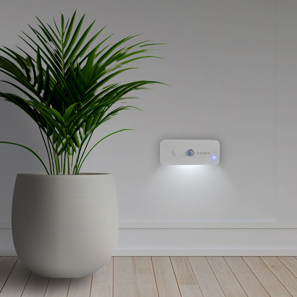 Lampa Akumulatorowa Videx 50lm z Czujnikiem Ruchu Magnetyczna IP20 USB-C