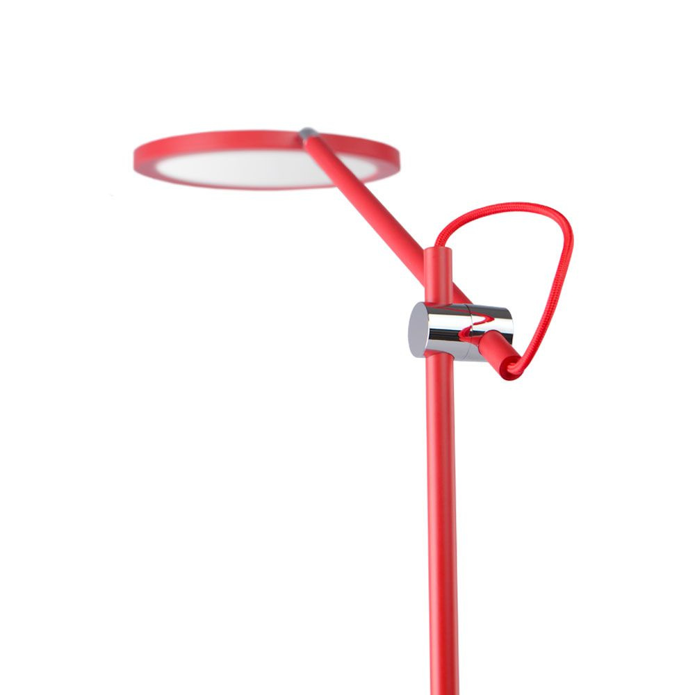 Lampa biurkowa LED ściemnialna VIDEX TF15R 20W 4100K czerwona