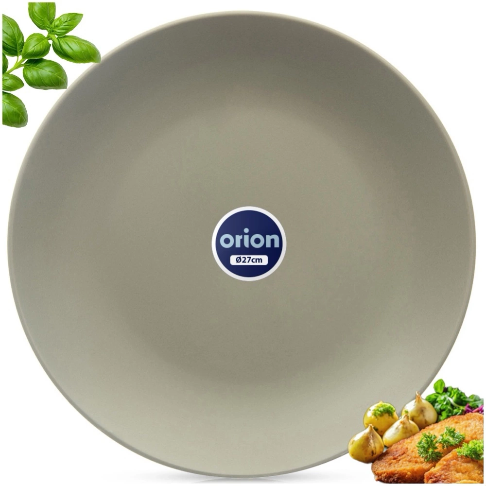 Talerz obiadowy płytki ceramiczny zielony 27 cm
