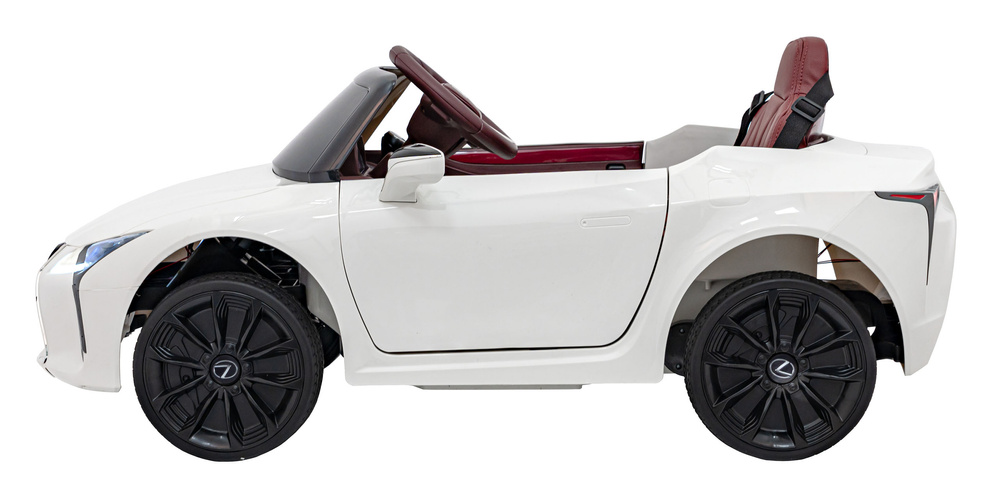 Lexus LC500 na akumulator dla dzieci Biały + Pilot + Wolny Start + EVA + Audio LED