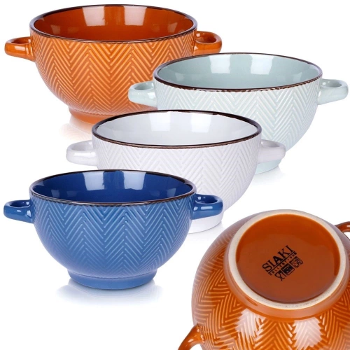 Miseczki ceramiczne 620 ml 4 szt.