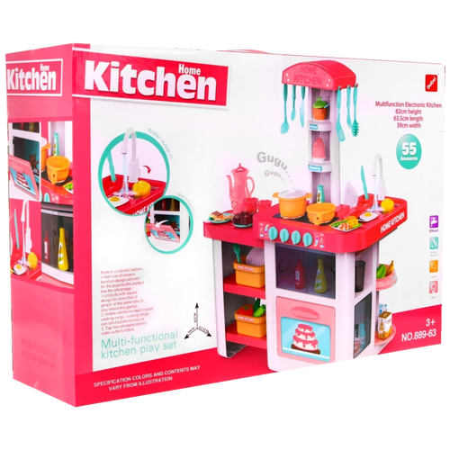 Kuchnia Małego Kucharza akcesoria piekarnik, lodówka, kran, woda 