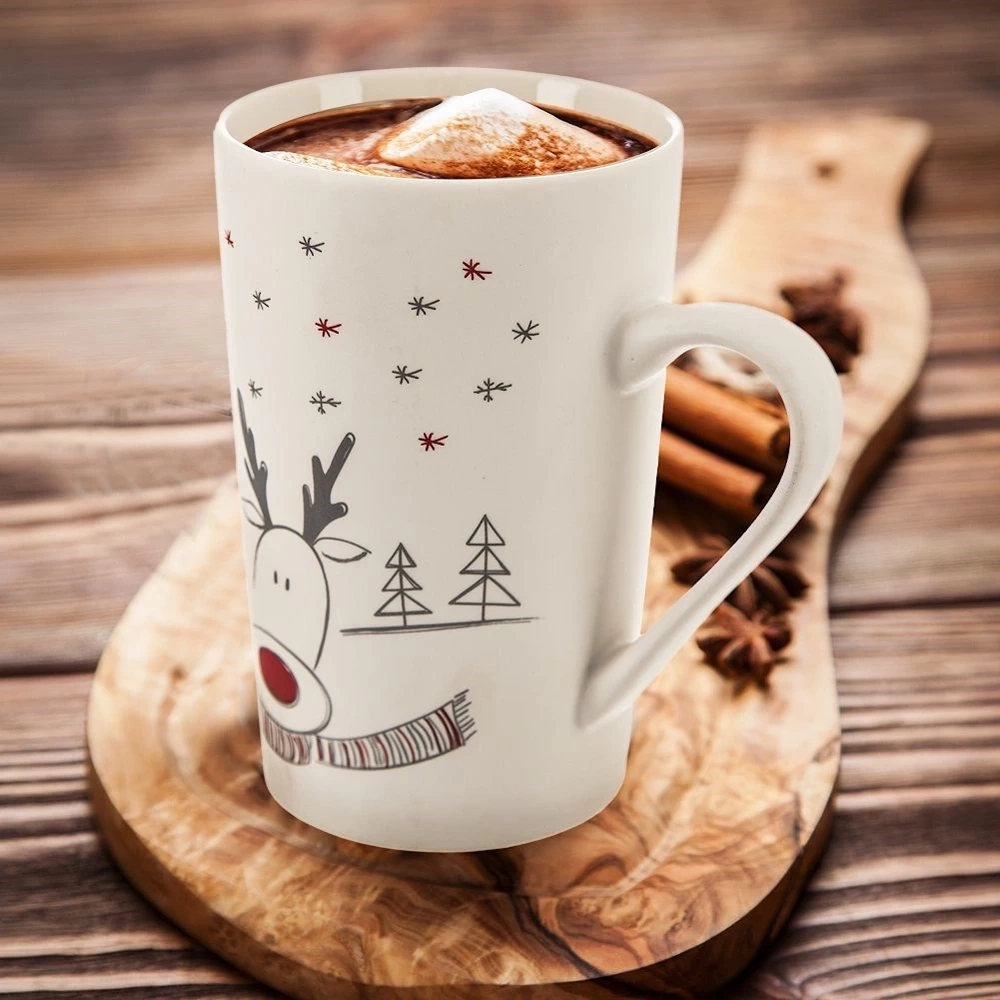 Kubek porcelanowy renifer 430 ml