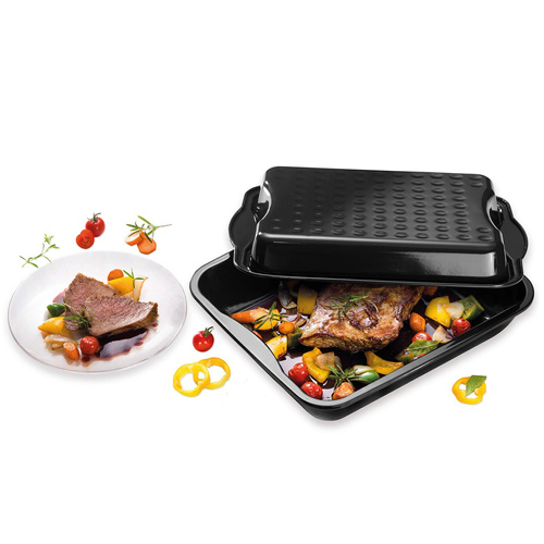 Forma do pieczenia babki, 42x34 cm, emaliowana Dr. Oetker