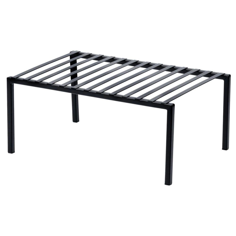 Półka kuchenna metalowa czarna 33x21x14 cm