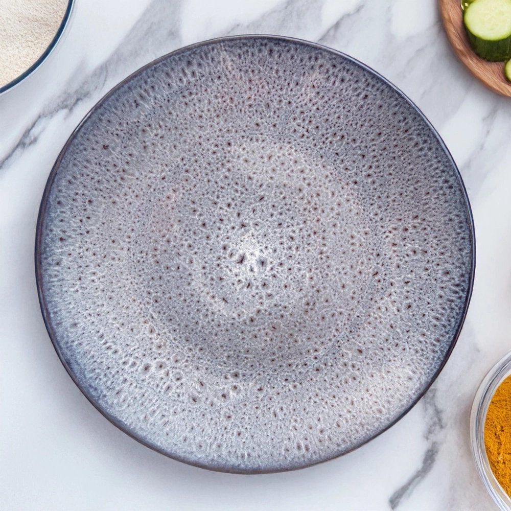 Talerz obiadowy płytki ceramiczny fioletowy GLAZE 27 cm