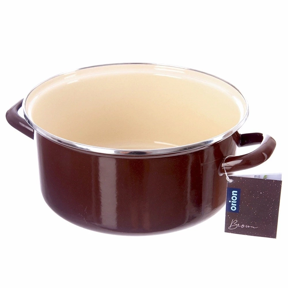 Garnek emaliowany BROWN 26 cm, 5 l