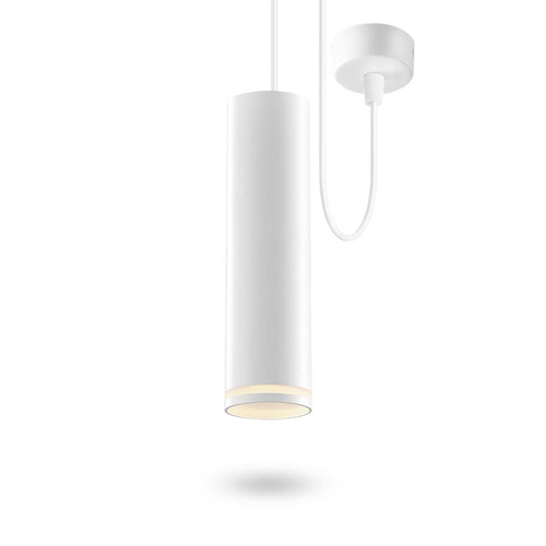 Lampa Wisząca Sufitowa Videx Tuba 1x GU10 TATUM Biała