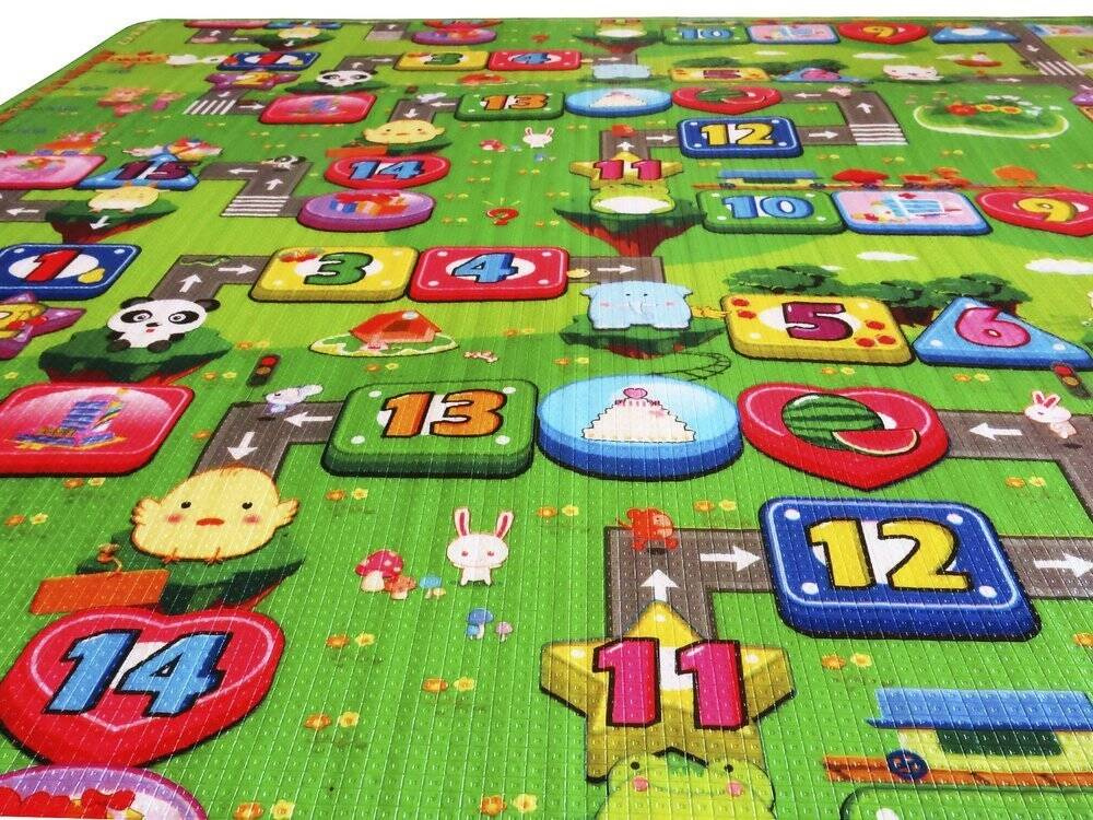 Kolorowa mata piankowa dla dzieci 177x197 cm XXL