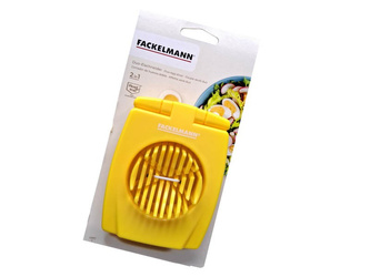 Krajalnica do jajek 14x11 cm, żółta FACKELMANN