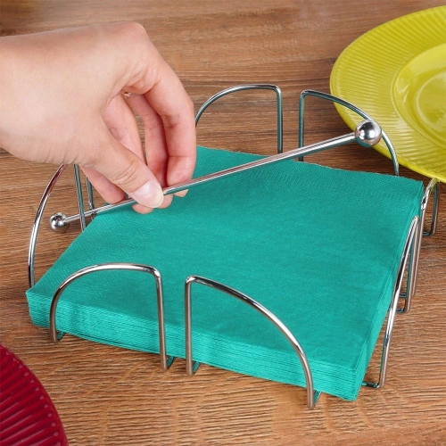 Serwetnik stalowy z dociskiem 18x18 cm