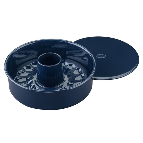 Forma do pieczenia Ø26 cm z Flach- i Rohrboden, emaliowana Dr. Oetker