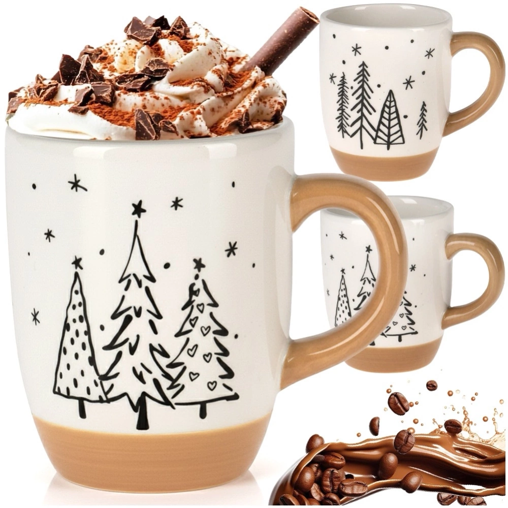 Kubek ceramiczny choinka 330 ml
