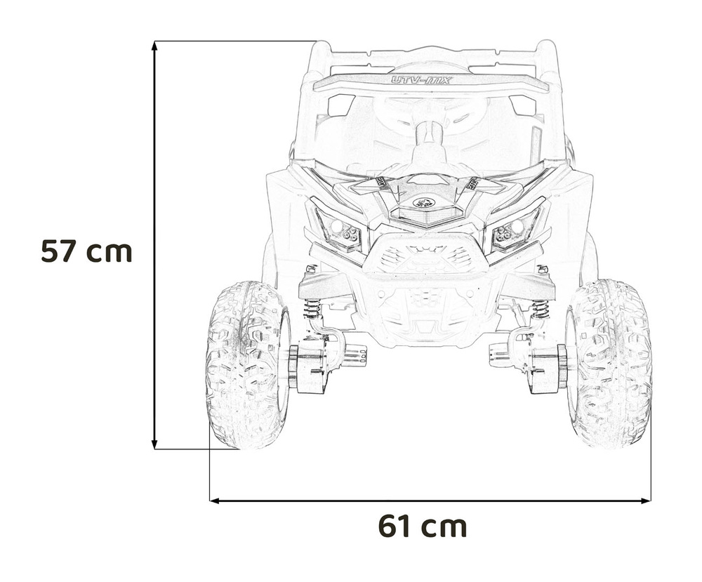 Pojazd Buggy Madman UTV-MX Biały