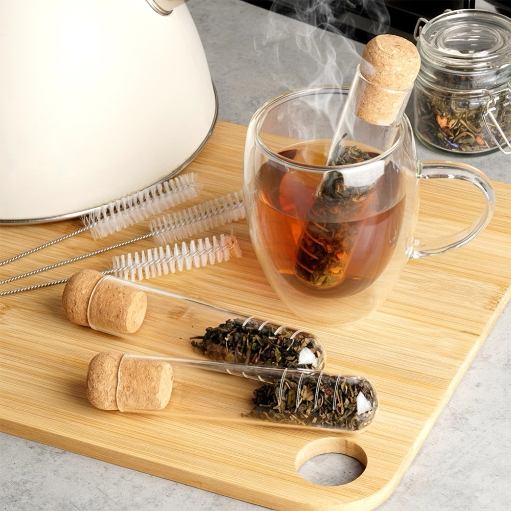 Zaparzacz do herbaty szklany 6 el.