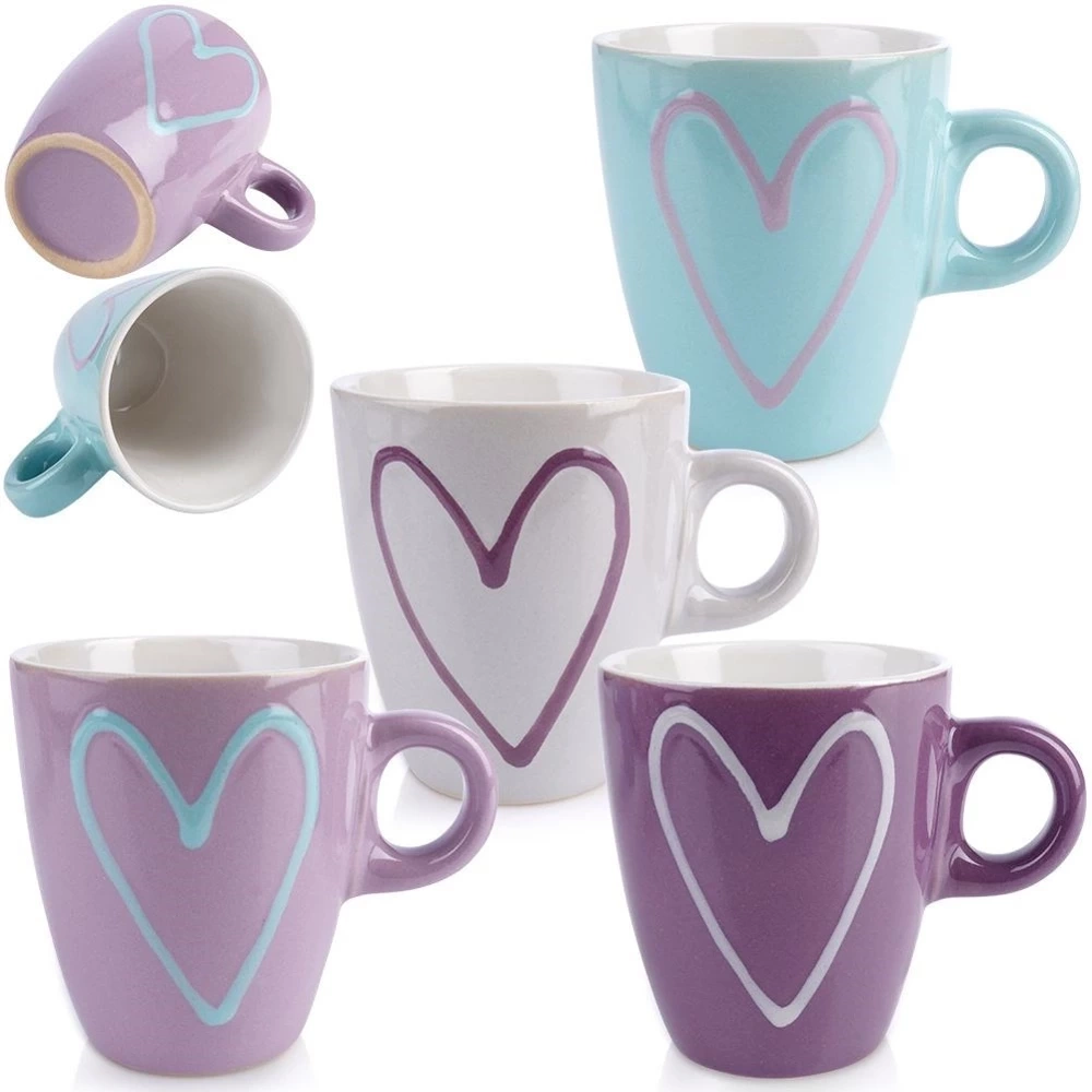 Kubki ceramiczne 210 ml 4 szt.