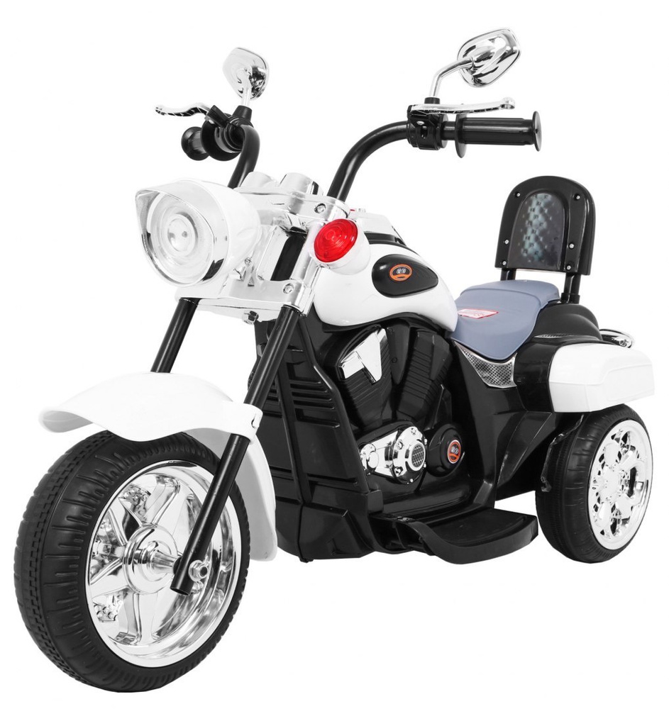 Motorek Chopper NightBike Biały