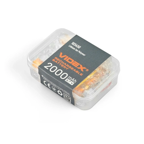 Akumulator litowo-polimerowy 3,7 V 2000 mAh do latarek LED Videx